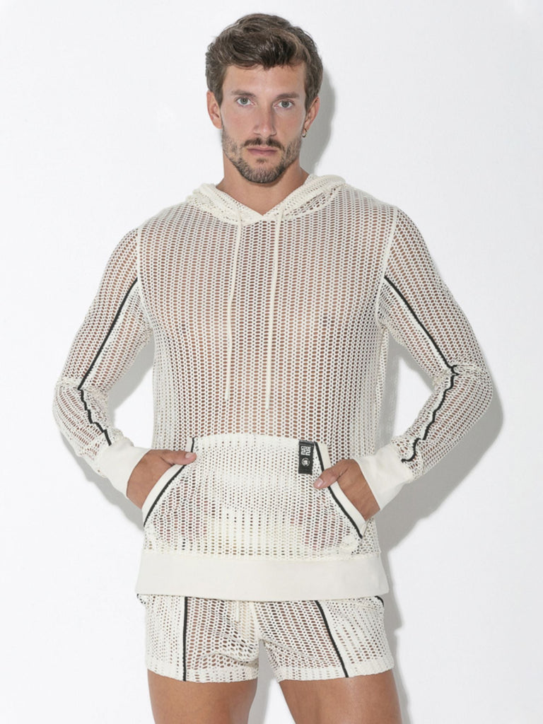 CODE 22 Openwork Jacquard Hoody 9626 - noodosz CODE 22  Openwork Jacquard Hoody 9626 Code 22 Kleidung & Accessoires:Herren:Herrenmode:Jacken, Mäntel & Westen nudosz.myshopify.com