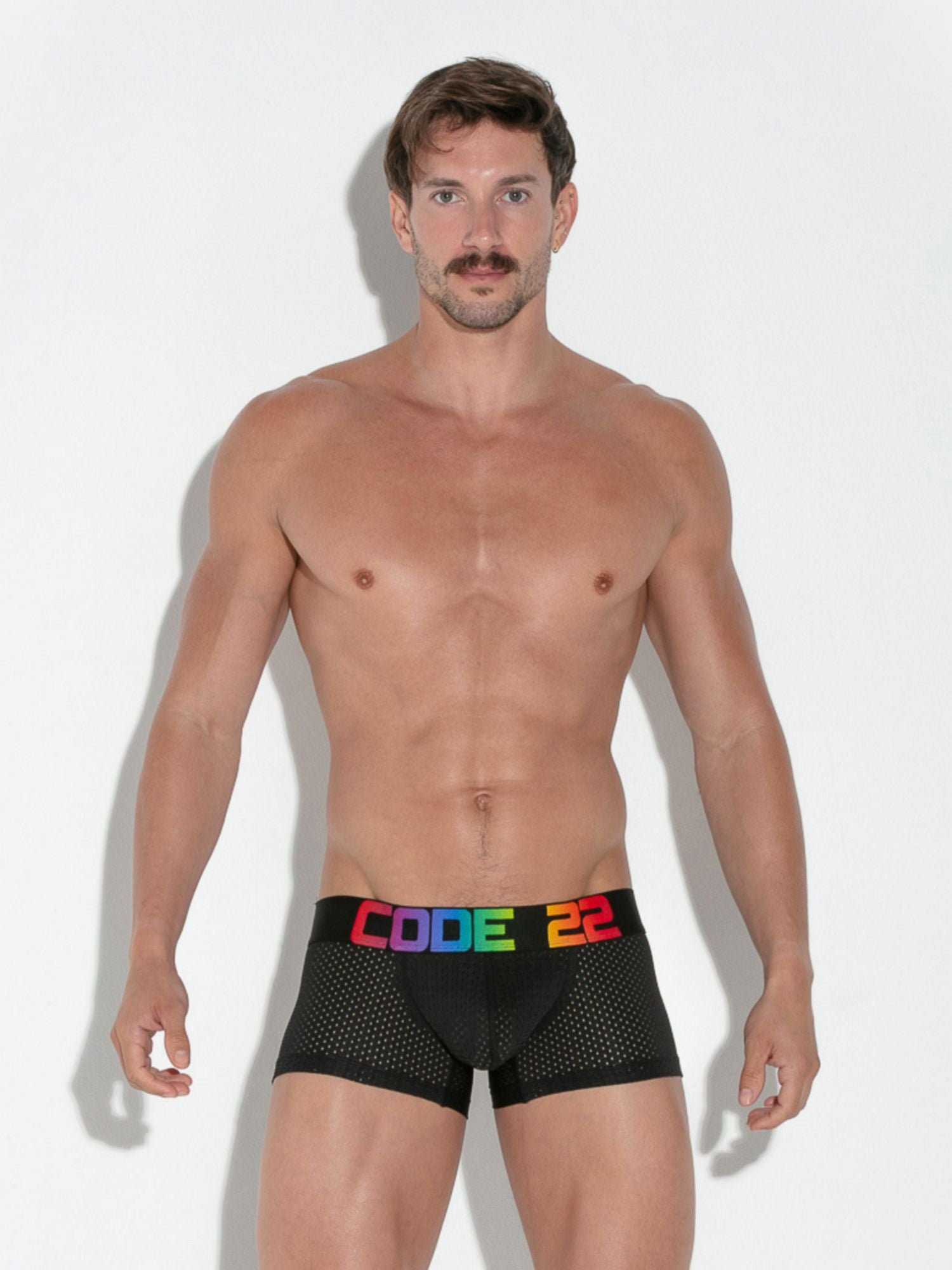 CODE 22 PRIDE MESH BOXER - 2122 Boxershorts - noodosz - Code 22 - Kleidung & Accessoires:Herren:Herrenmode:Unterwäsche