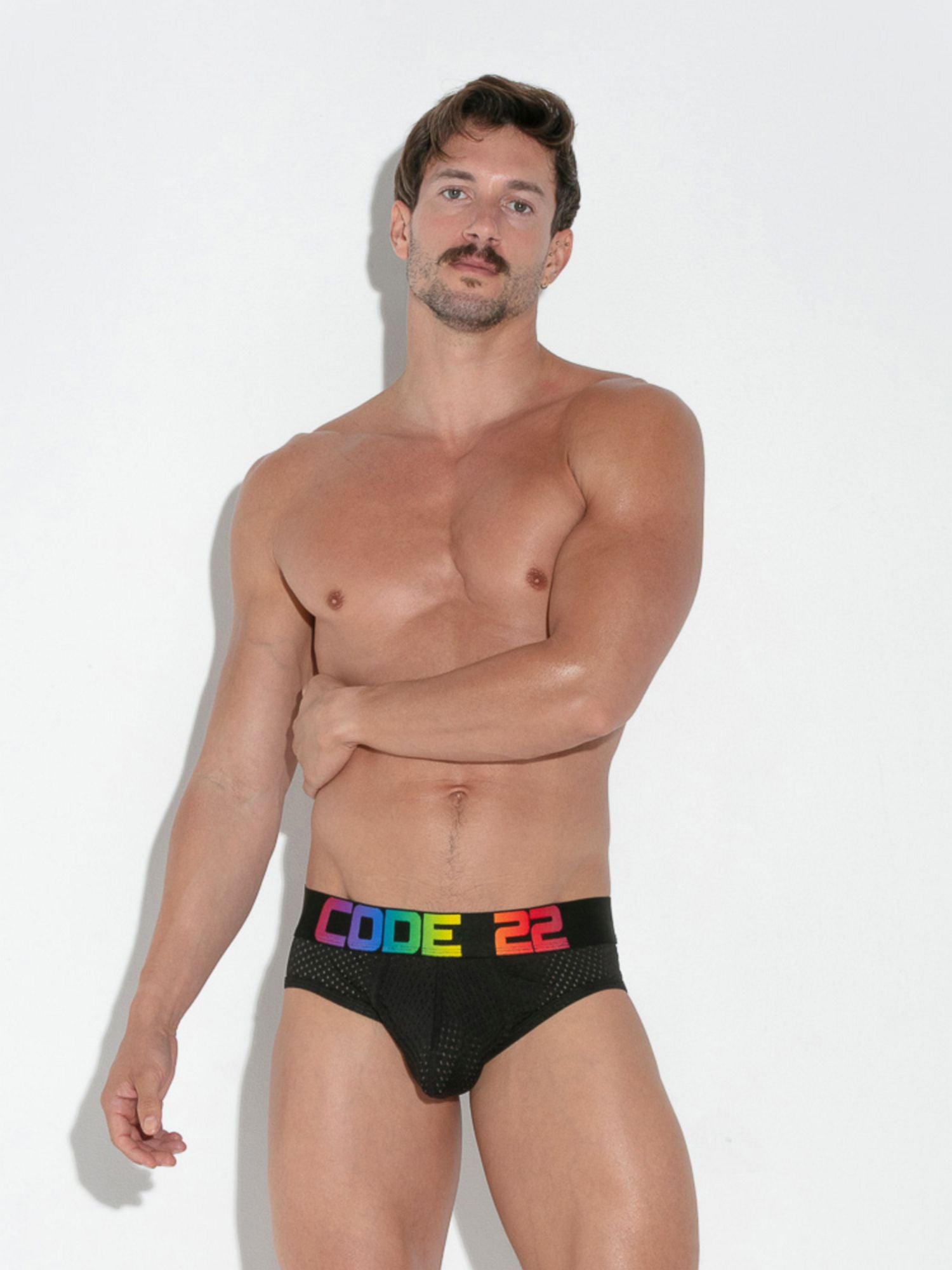 CODE 22 PRIDE MESH BRIEF 2121 - Slip - noodosz - Code 22 - Kleidung & Accessoires:Herren:Herrenmode:Unterwäsche