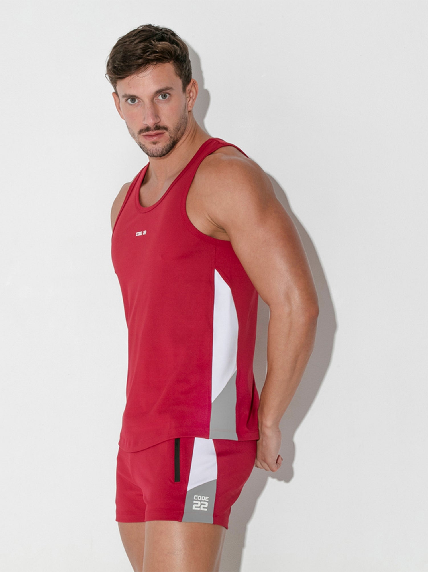 CODE 22 RED RUSH TANK TOP 9922 - noodosz CODE 22  RED RUSH TANK TOP 9922 Code 22 Kleidung & Accessoires:Herren:Herrenmode:Fitnessmode:Sporttops nudosz.myshopify.com
