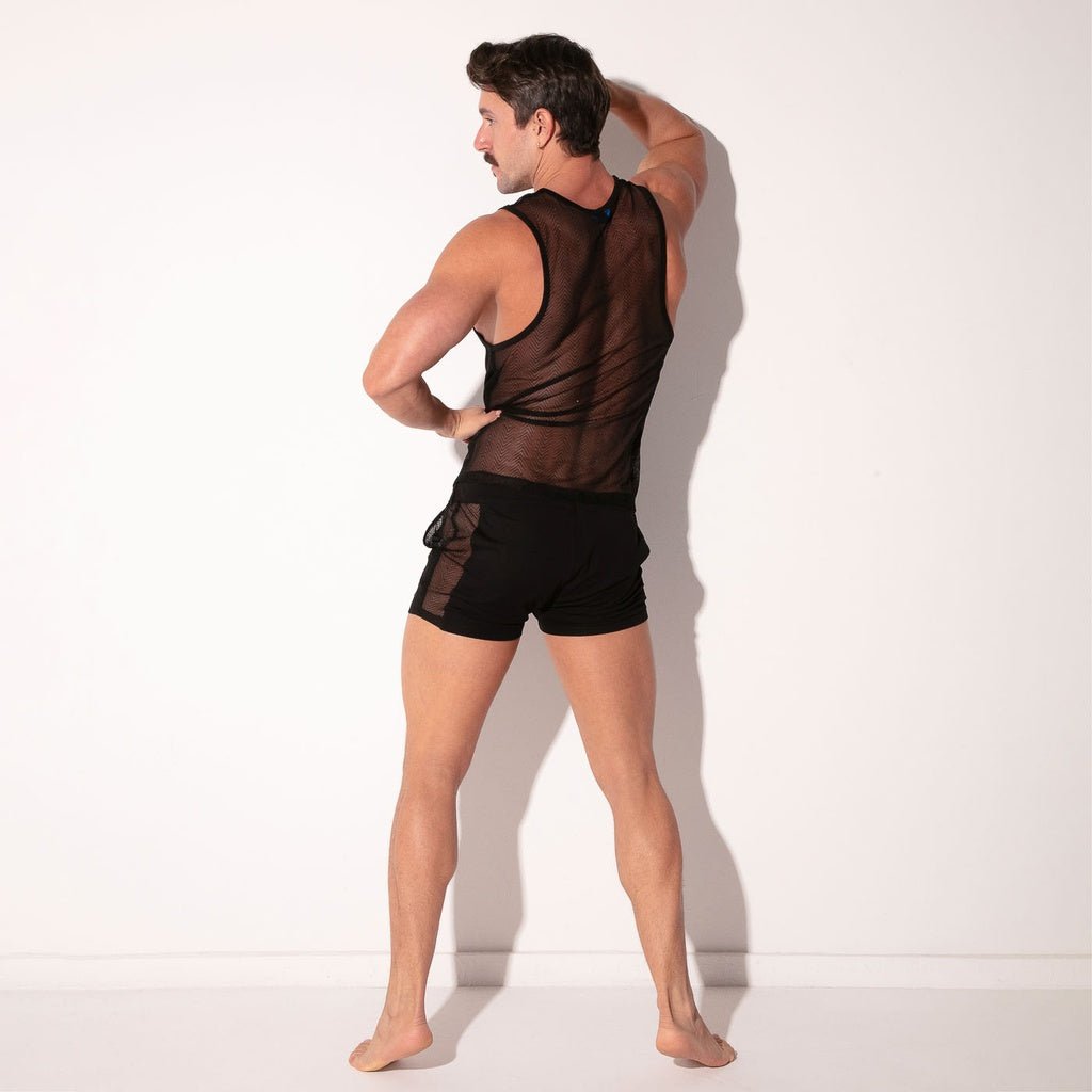 CODE 22 ROCK Tank Top 9826, Clubshirt mit feinen Nadelstreifen - Code 22 - Shop Deutschland Noodosz