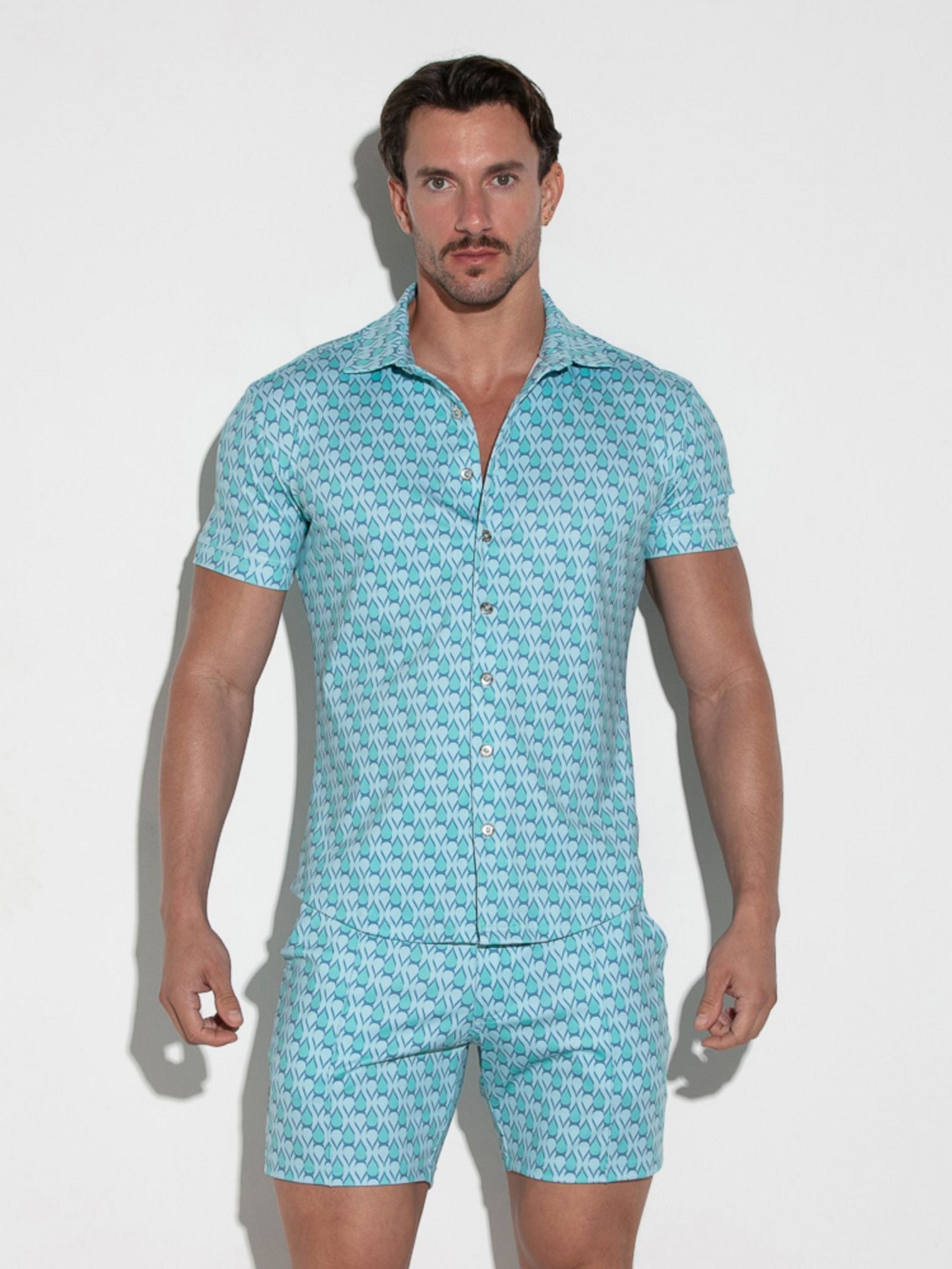 CODE 22 SILKY STRETCH SHIRT 9747, Freizeithemd bedruckt - Code 22 - Shop Deutschland Noodosz