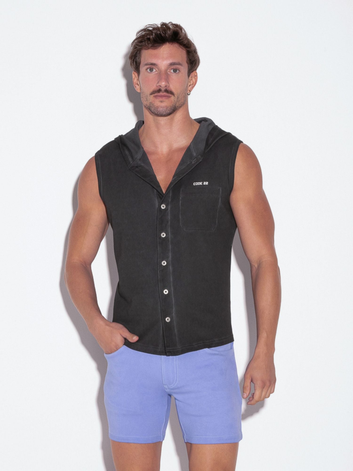 CODE 22 SLEEVELESS HOODY 9727 - Kapuzenpulli Sweatshirt - Code 22 - Shop Deutschland Noodosz