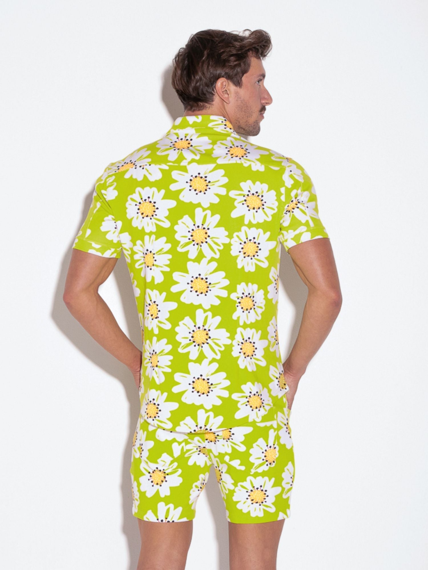 CODE 22 Stretch Hemd Lime 9721, Freizeithemd bedruckt - Code 22 - Shop Deutschland Noodosz