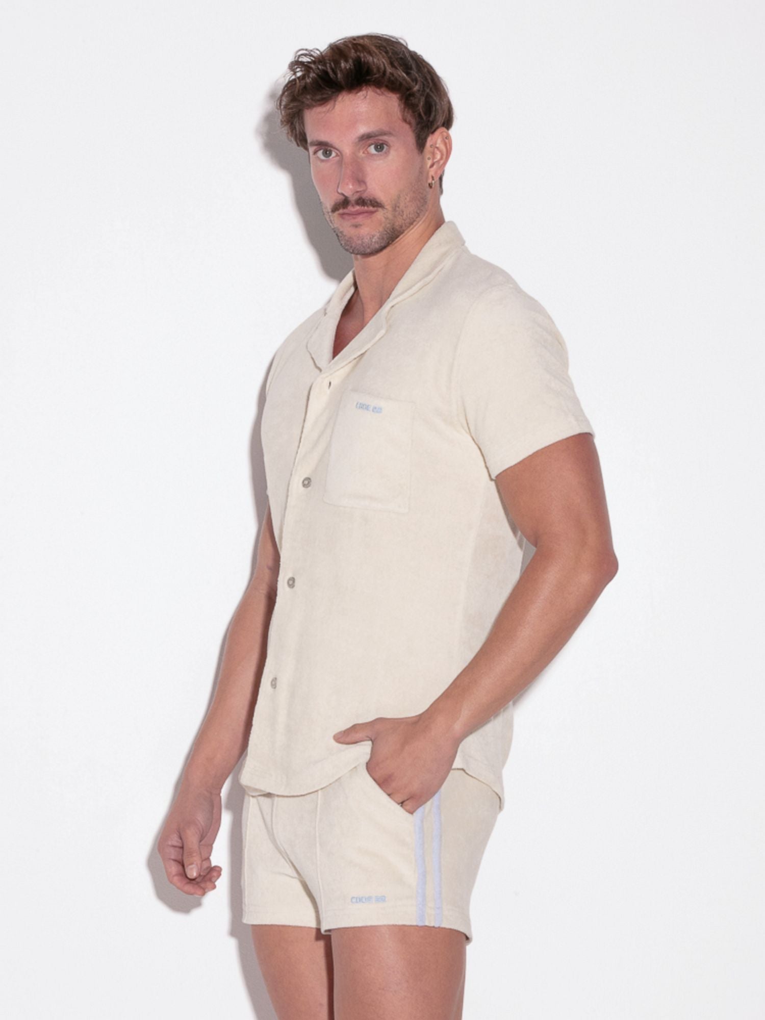 CODE 22 TERRY SHIRT 9729, Freizeithemd aus Frottee Stoff - Code 22 - Shop Deutschland Noodosz
