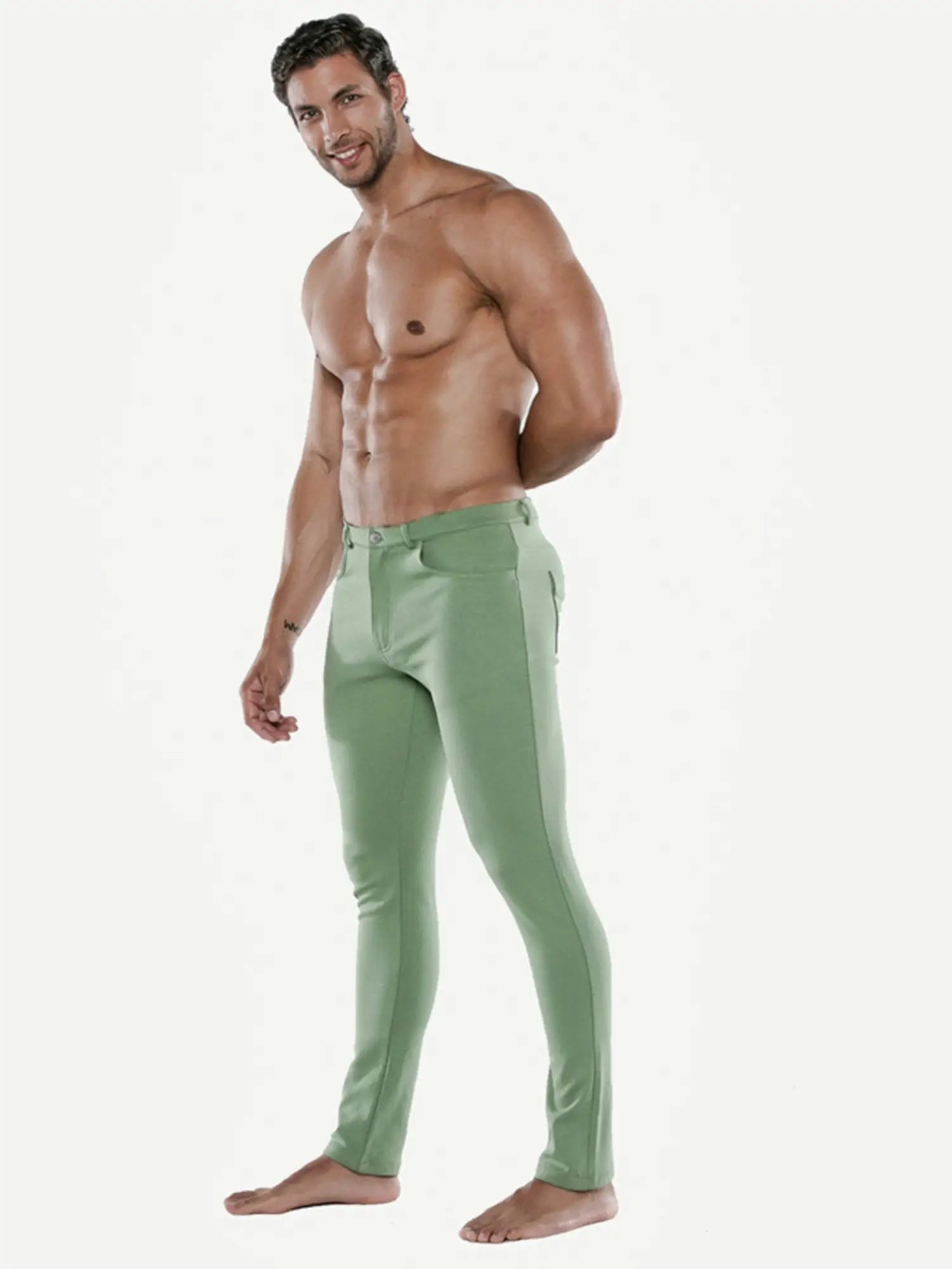 Code 22 UTILITY CHINO 9719 Green - Stoffhose - noodosz