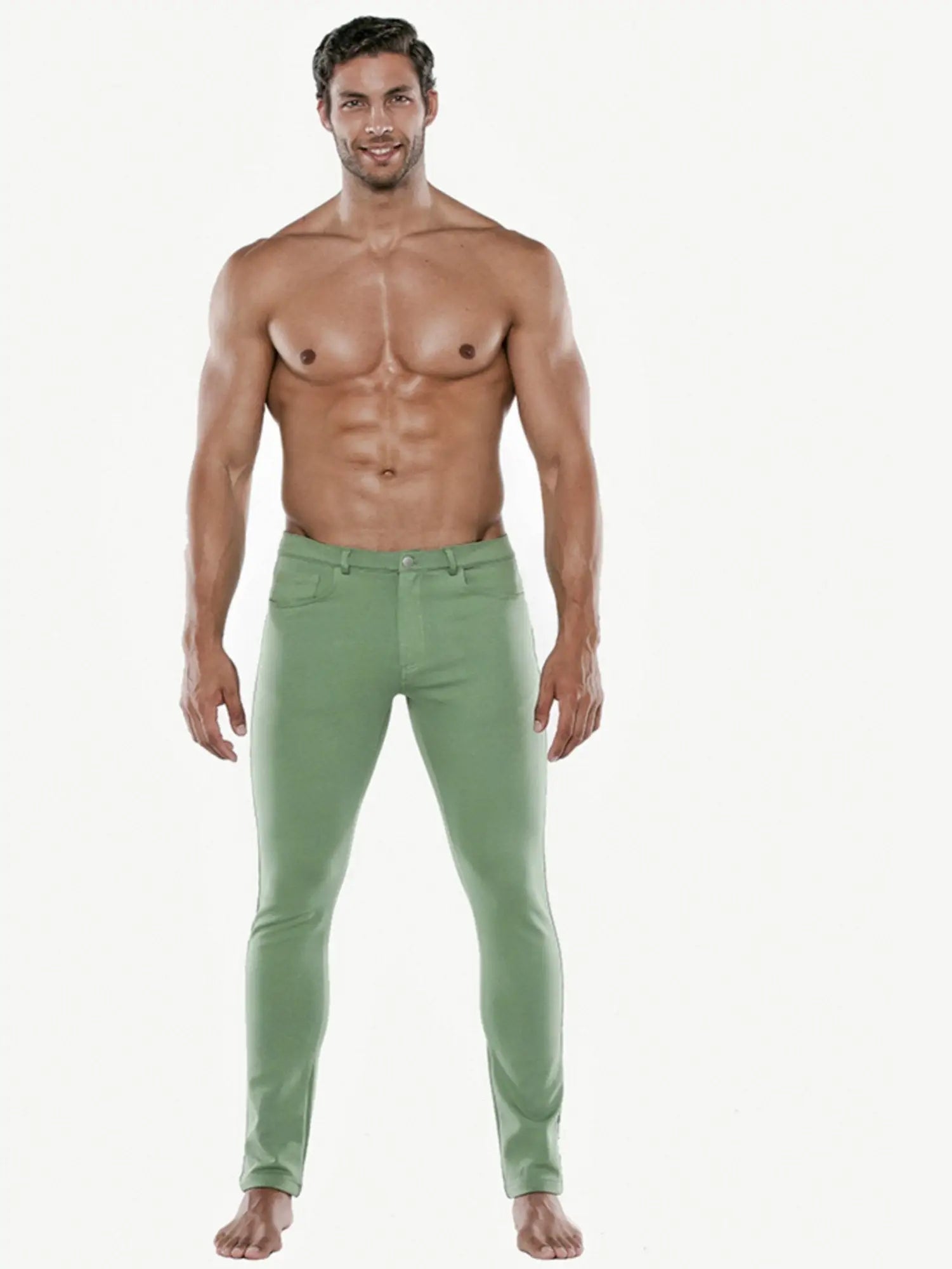 Code 22 UTILITY CHINO 9719 Green - Stoffhose - noodosz