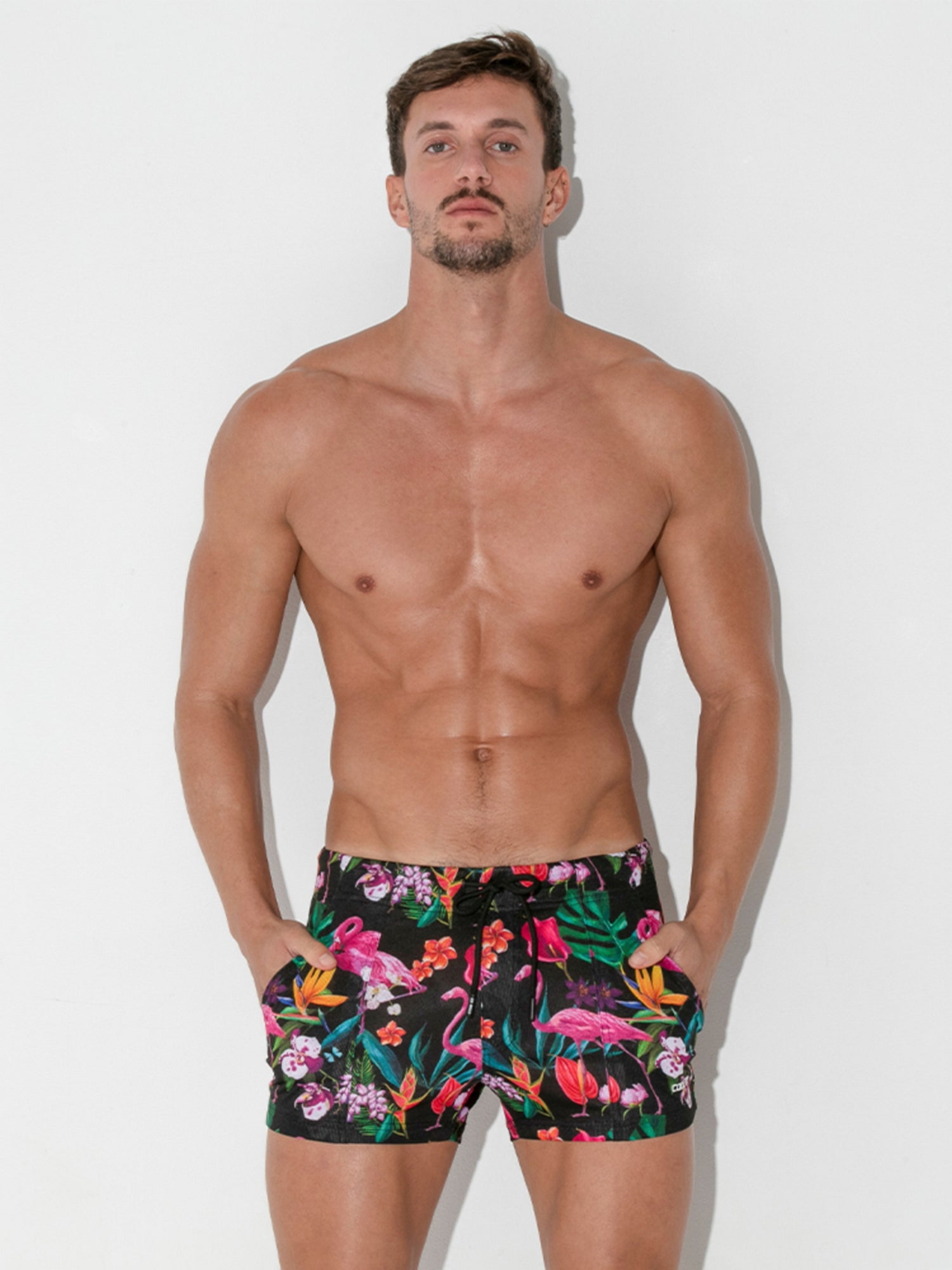 Code 22 VIVID MINI SHORTS Flamingo - 9621 Mesh Chinoshorts - noodosz