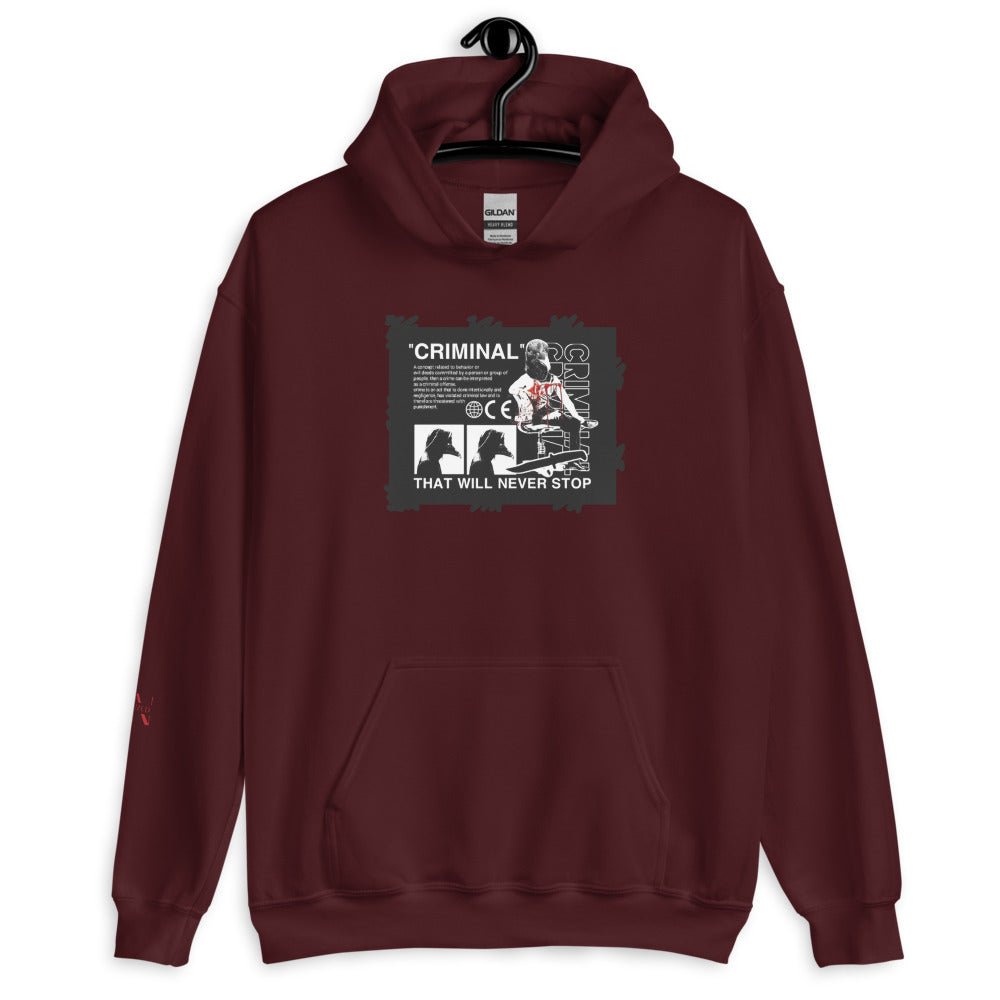 Criminals never Stop Kapuzenpullover - NiZED - Shop Deutschland Noodosz