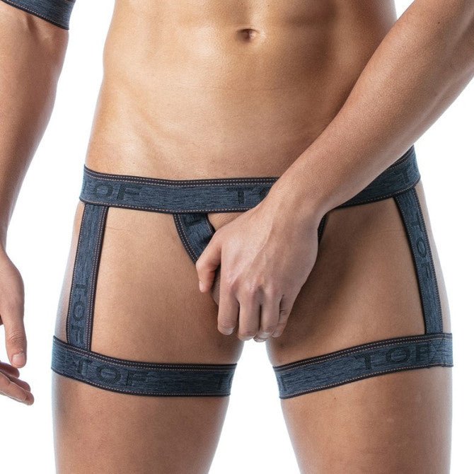 Denim Bottom Straps Blue - noodosz - TOF Paris - 