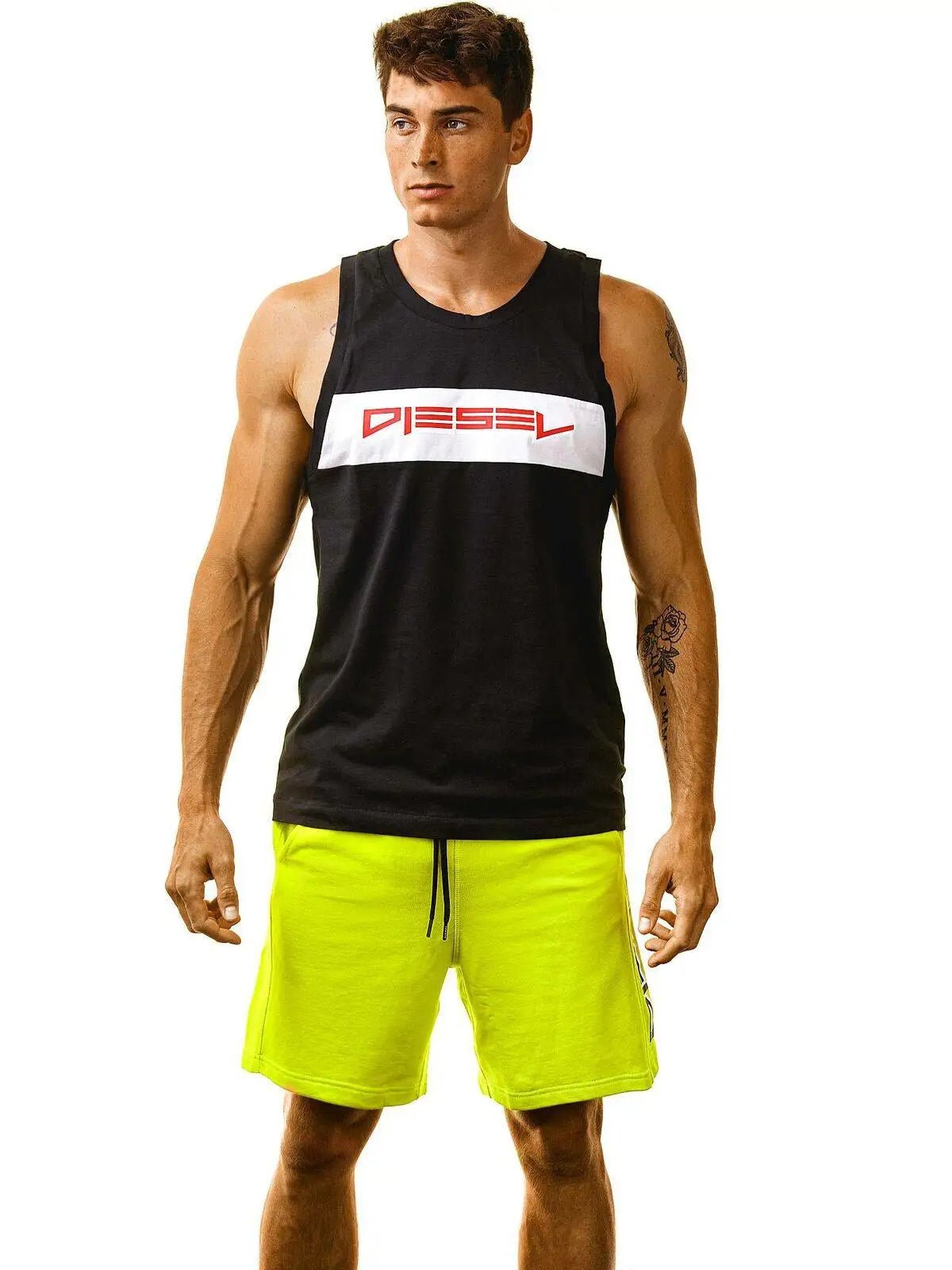 DIESEL BMOWT-EDDY Sporthose Jogginghose Trainingshose Gym Short Bermuda Surfersh - noodosz