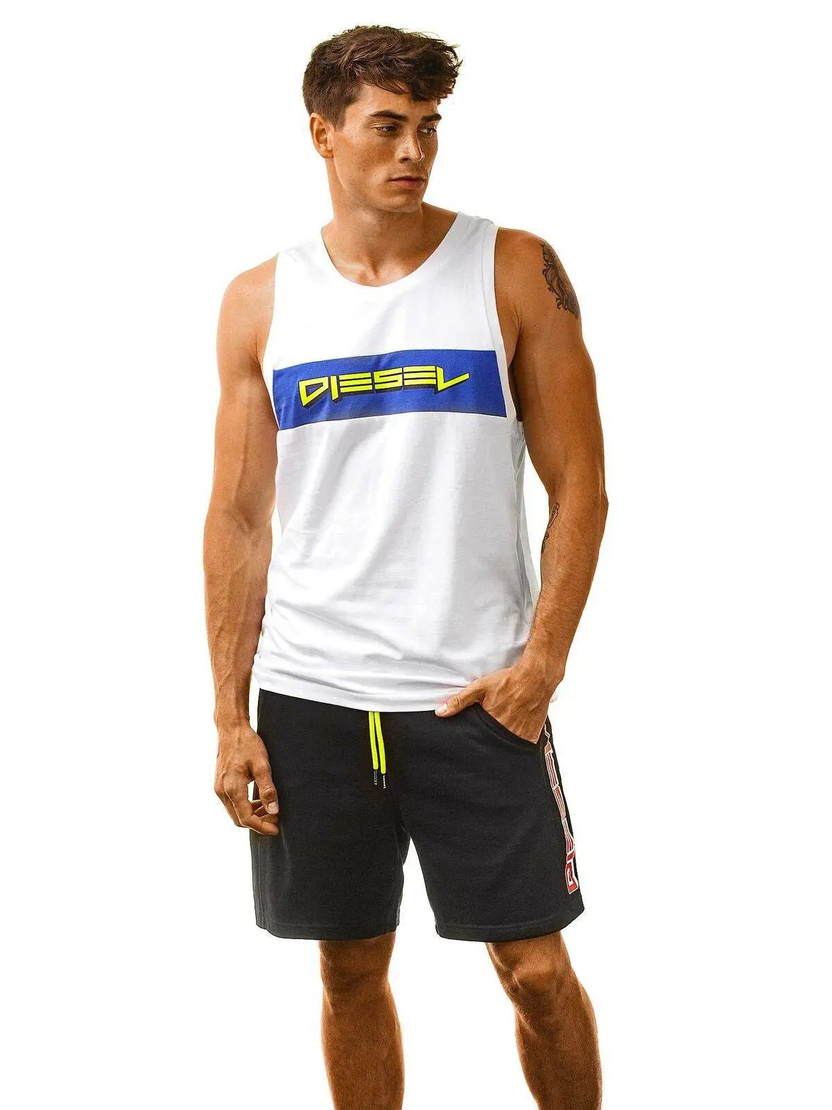 DIESEL BMOWT-LOCOARM Tank Top Fitness Stringer Muscleshirt Gym Trainingsshirt - noodosz