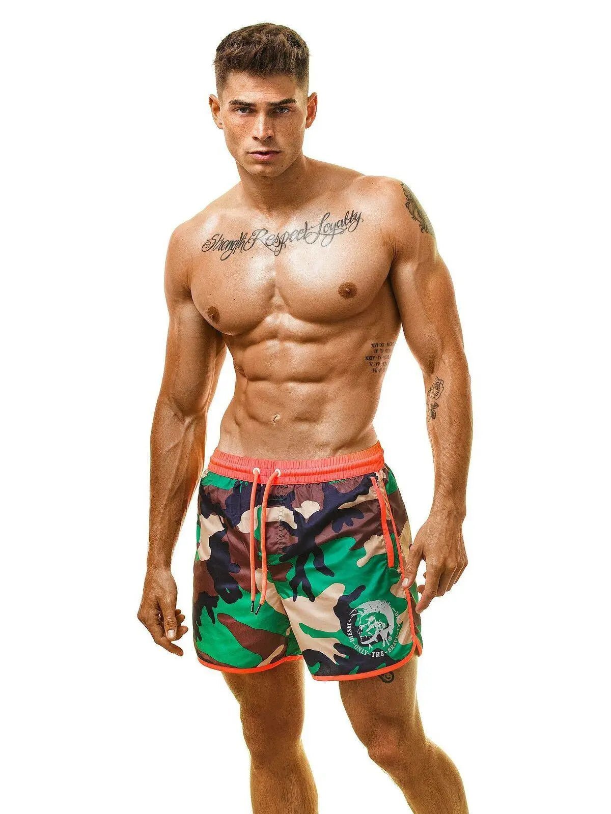 DIESEL REEF-40 Surfershorts Männer Badeshort Badehose Bermuda Boardshorts - noodosz