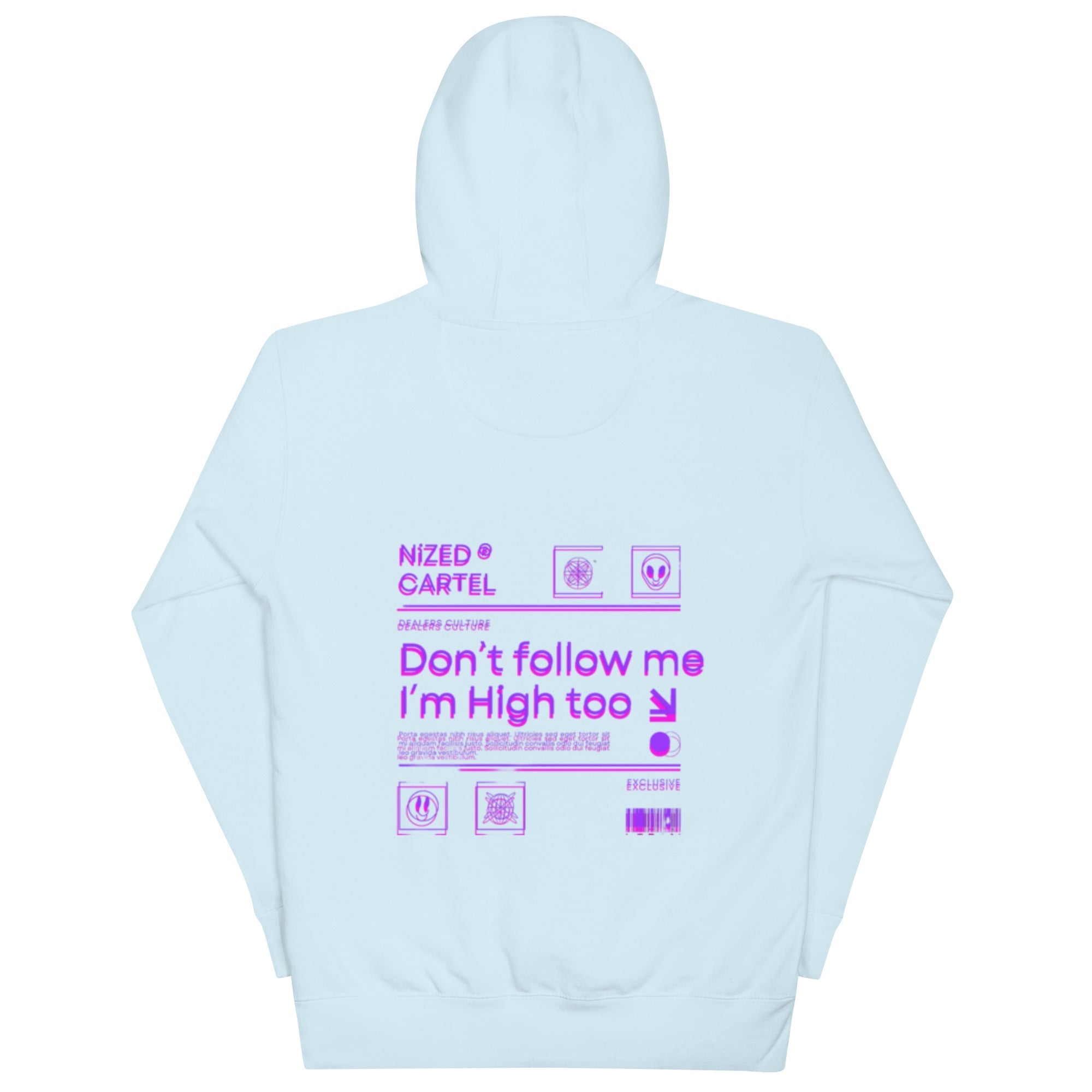 Don`t follow me I´m High too Kapuzenpullover - NiZED - Shop Deutschland Noodosz
