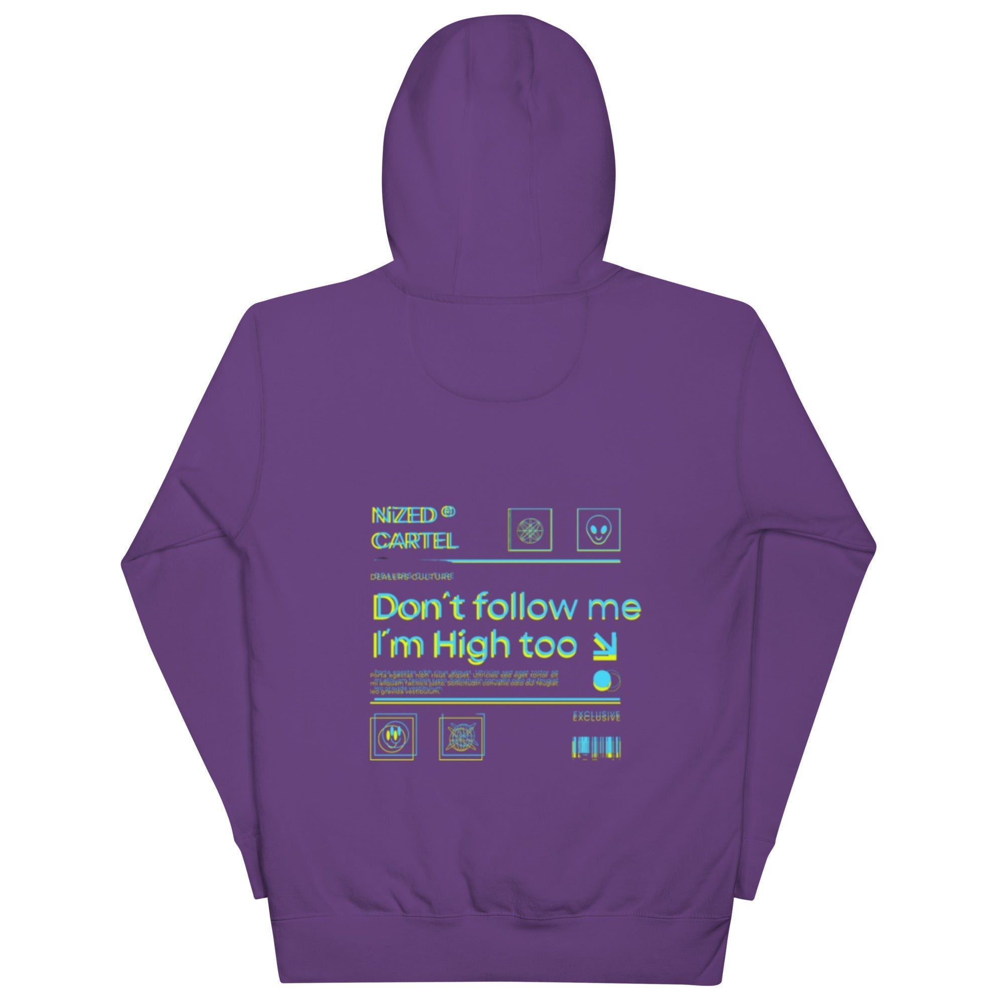 Don`t follow me I´m High too Kapuzenpullover - NiZED - Shop Deutschland Noodosz