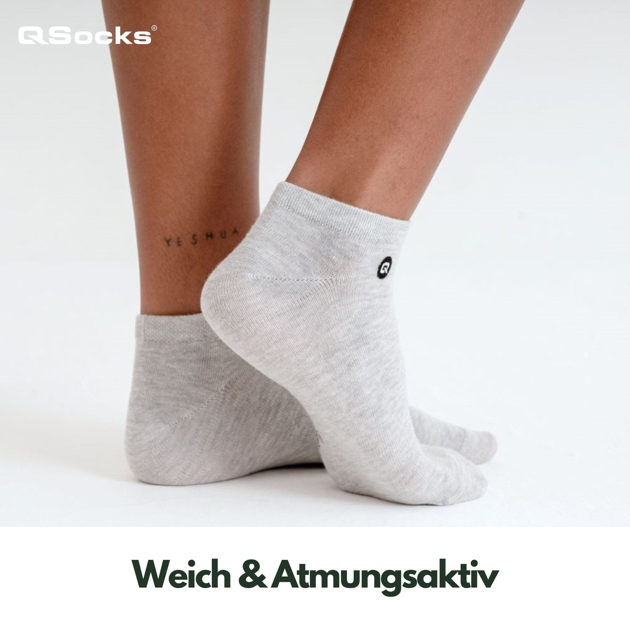 Dünne Sneaker Socken für Damen und Herren 6X Paar - QOLONIA - Shop Deutschland Noodosz