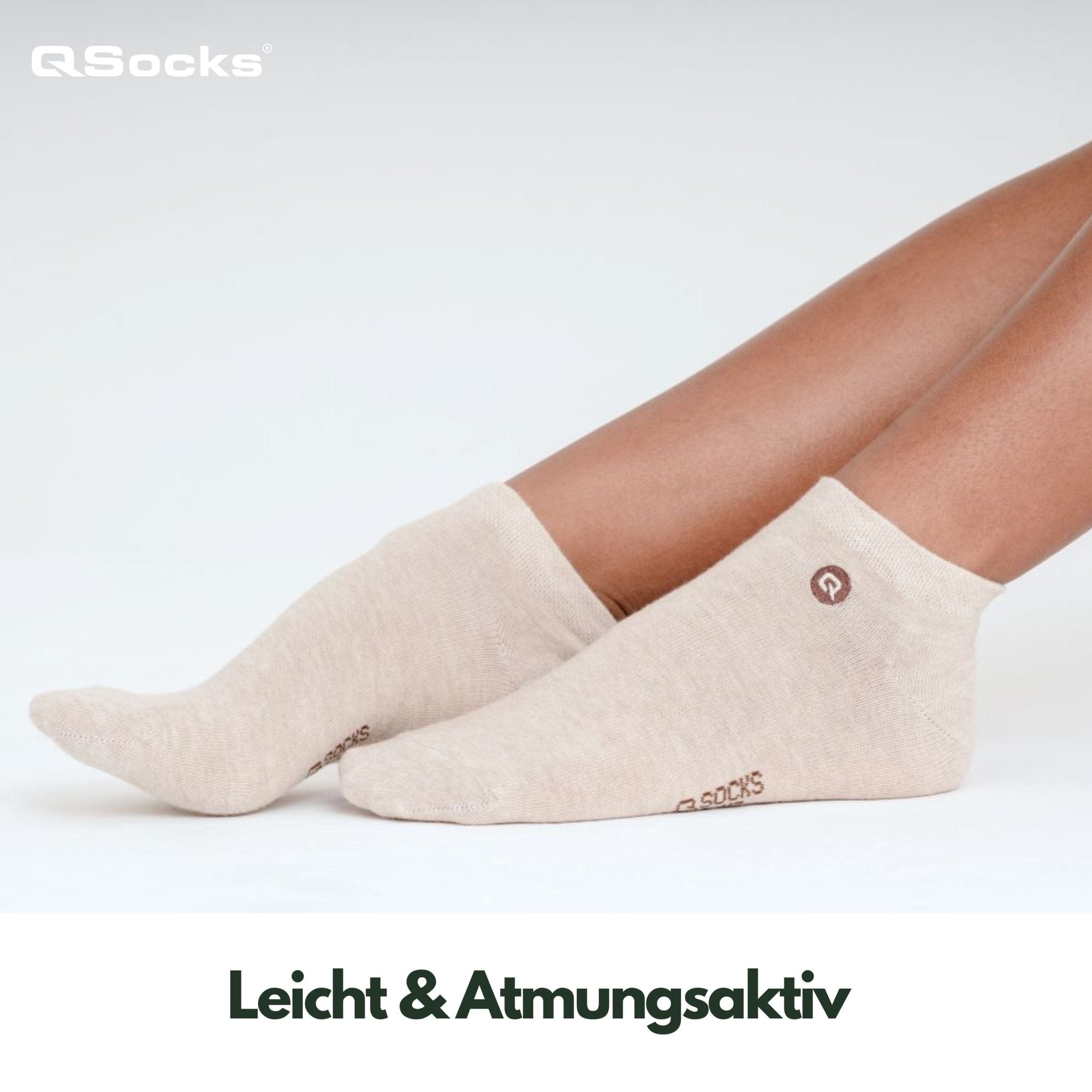 Dünne Sneaker Socken für Damen und Herren 6X Paar - QOLONIA - Shop Deutschland Noodosz