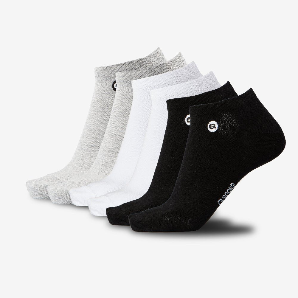 Dünne Sneaker Socken für Damen und Herren 6X Paar - QOLONIA - Shop Deutschland Noodosz