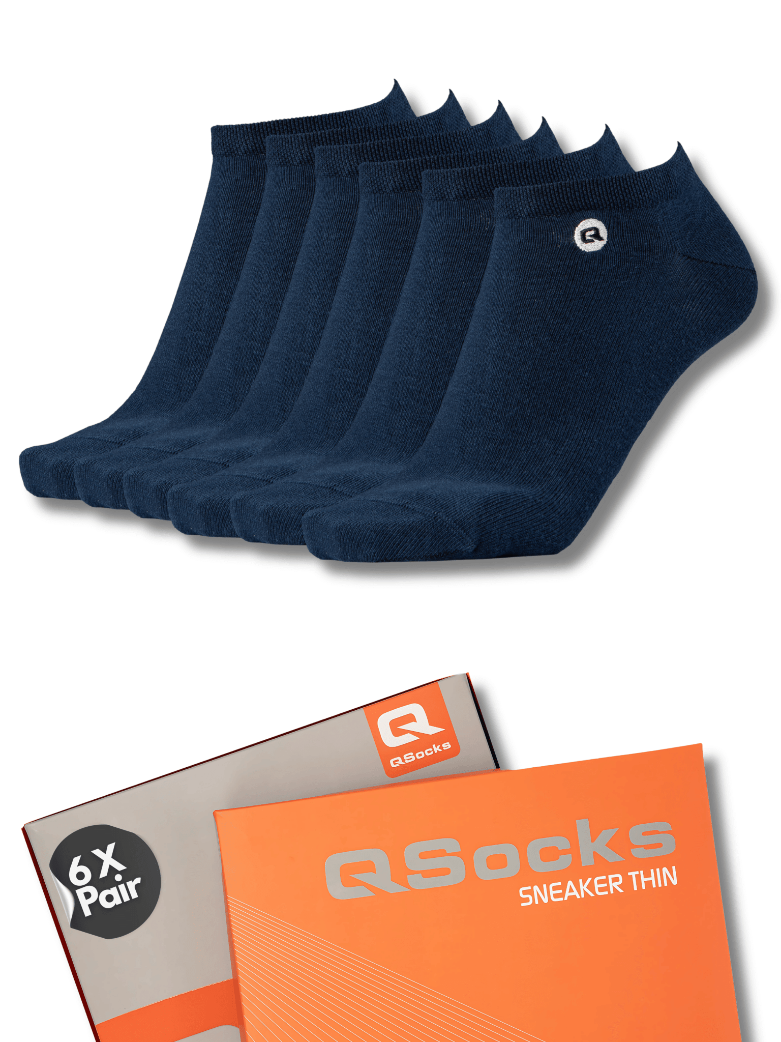 Dünne Sneaker Socken für Damen und Herren 6X Paar - QOLONIA - Shop Deutschland Noodosz