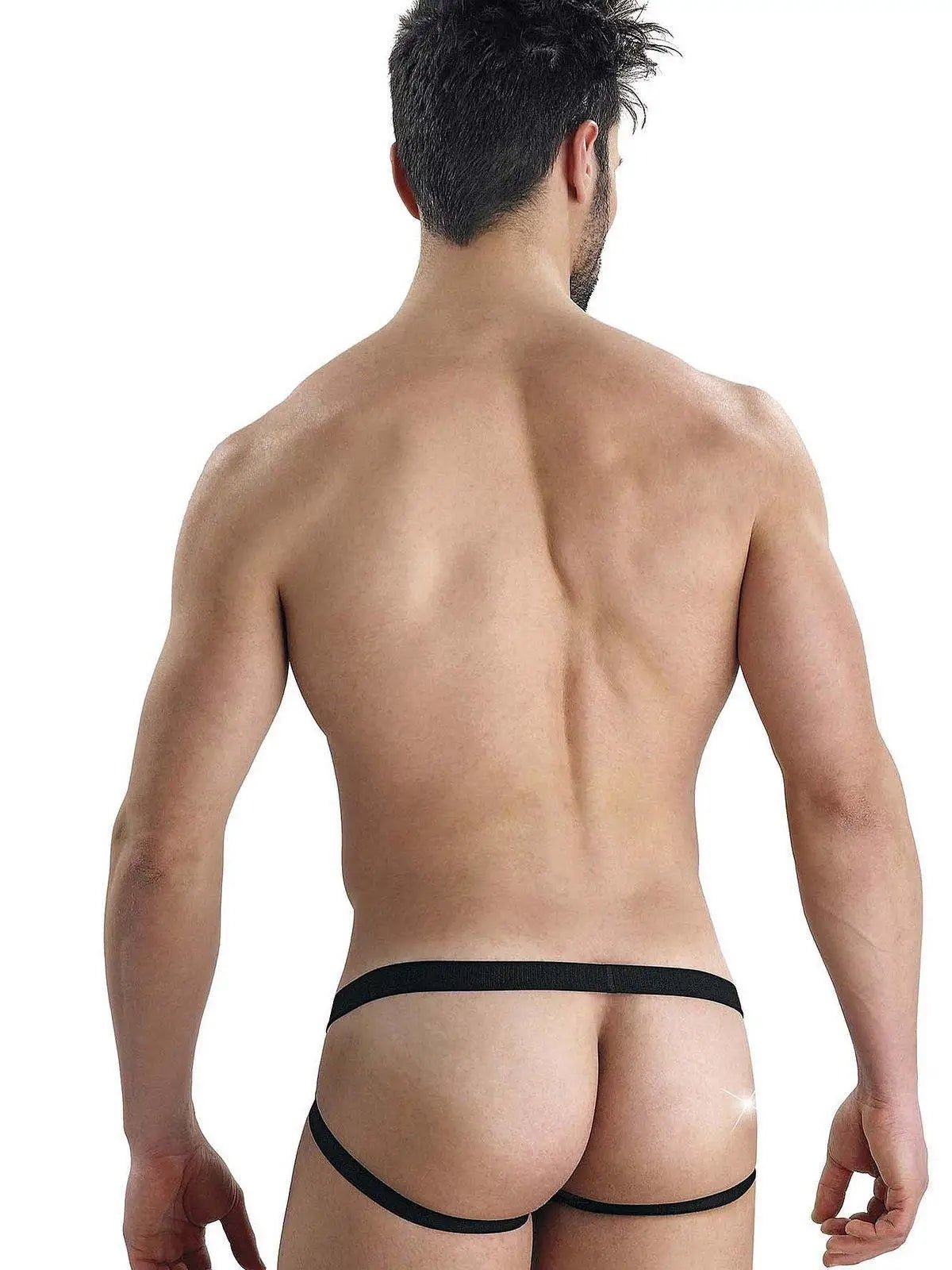 EROS VENEZIANI 7172 Herren Leder Jock Panty Jockstrap Unterhose Slip - noodosz