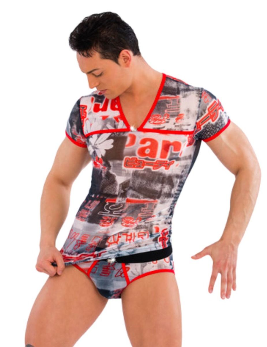 EROS VENEZIANI 7254 bedrucktes Shirt - Eros Veneziani - Shop Deutschland Noodosz