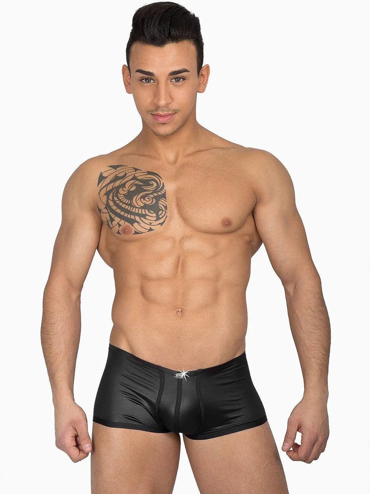 EROS VENEZIANI 7283 - Herren Boxer Unterwäsche Boxershorts Veganes Leder - noodosz