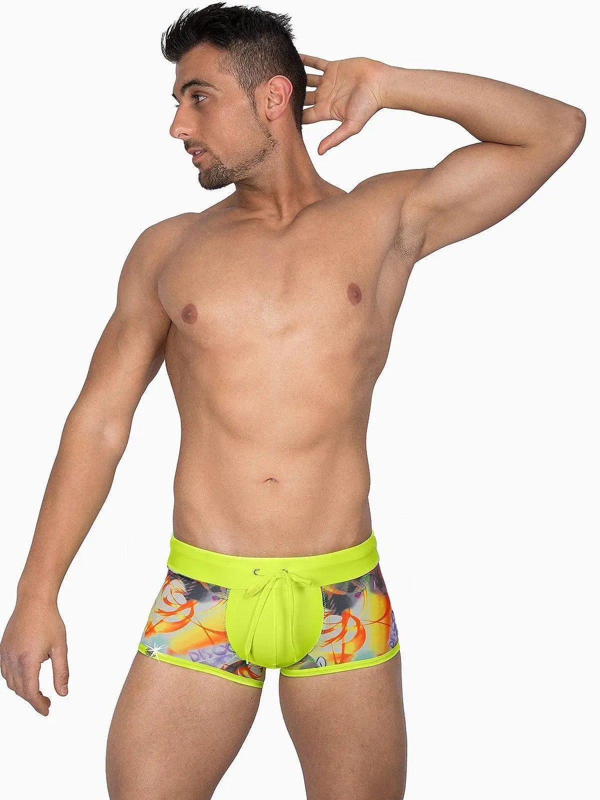 EROS VENEZIANI 7296 Herren Badehose Push-Up Badeboxer Swimwear Shorts - noodosz