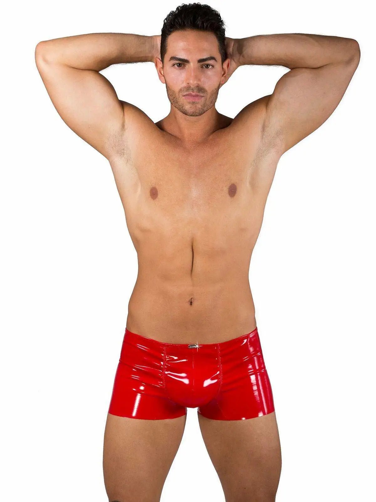 EROS VENEZIANI 7323 Push-Up Lack Boxer Latex Gummi Fetish - Unterwäsche Boxer - noodosz