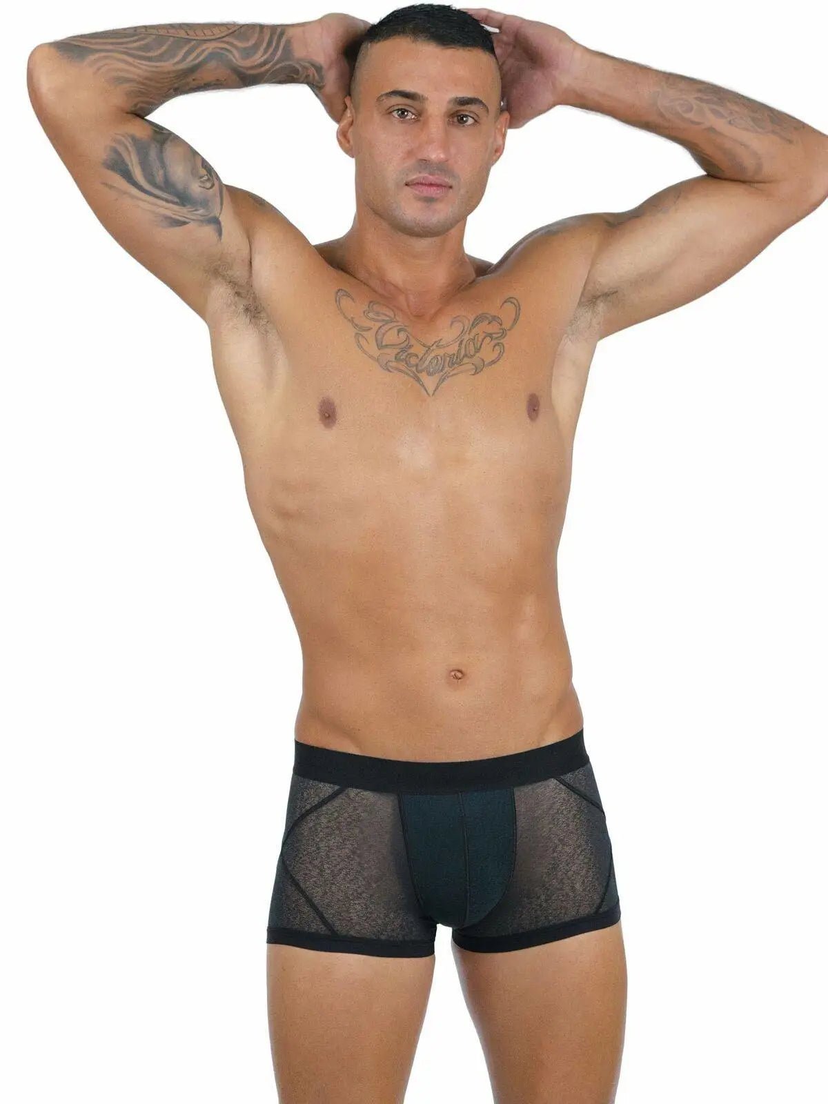 EROS VENEZIANI 7377 Herren Boxer - Mesh Boxershort Unterhose - noodosz