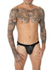 EROS VENEZIANI 7396 Nieten Lack Leder Fetish Jock Jockstrap Slip Veganes Leder - noodosz