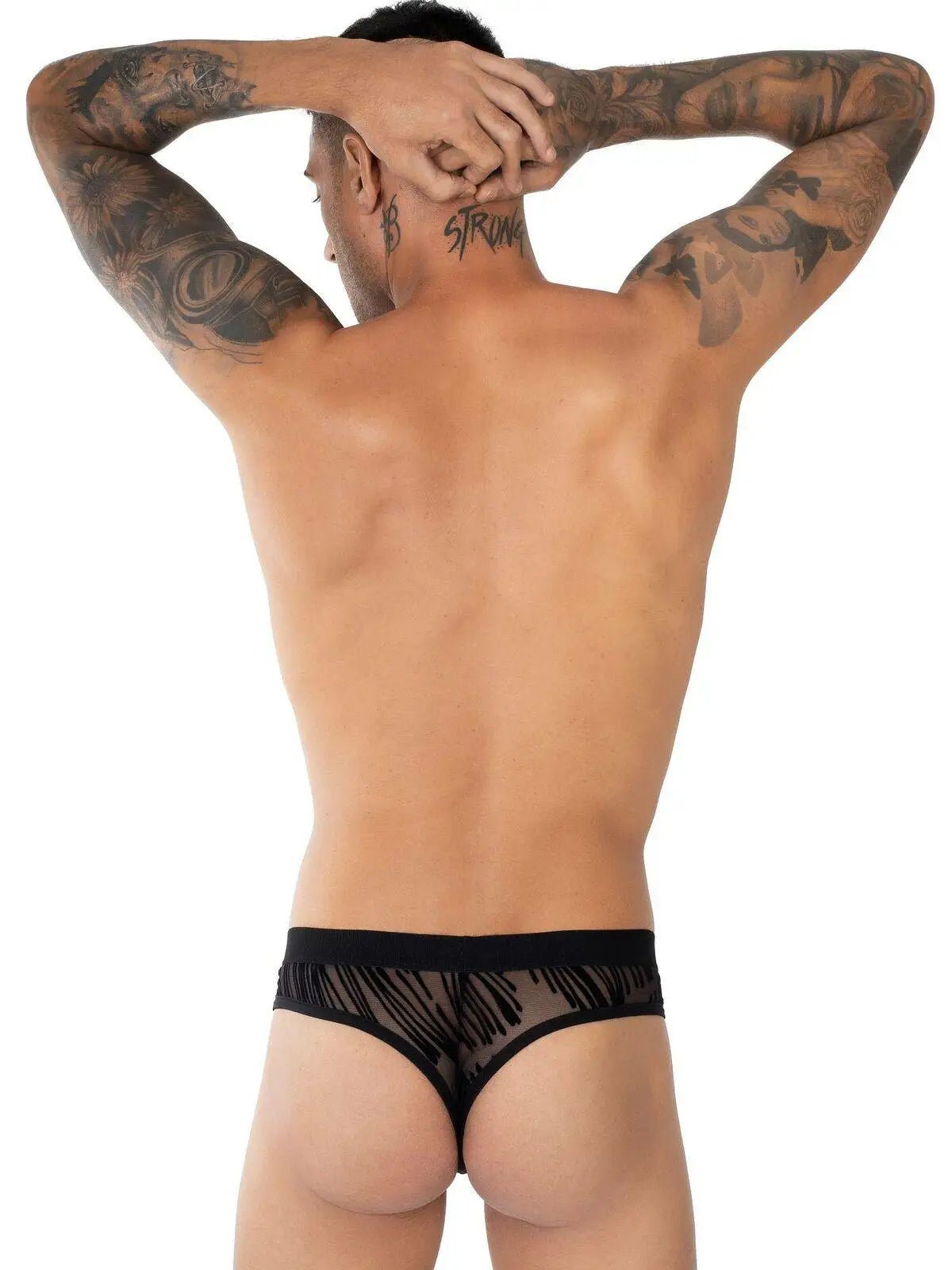 EROS VENEZIANI 7410 - Push-Up Mesh Slip Unterhose G-String Schnitt - noodosz