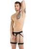 EROS VENEZIANI 7486 C-Ring Jockstrap mit Strumpfband - noodosz