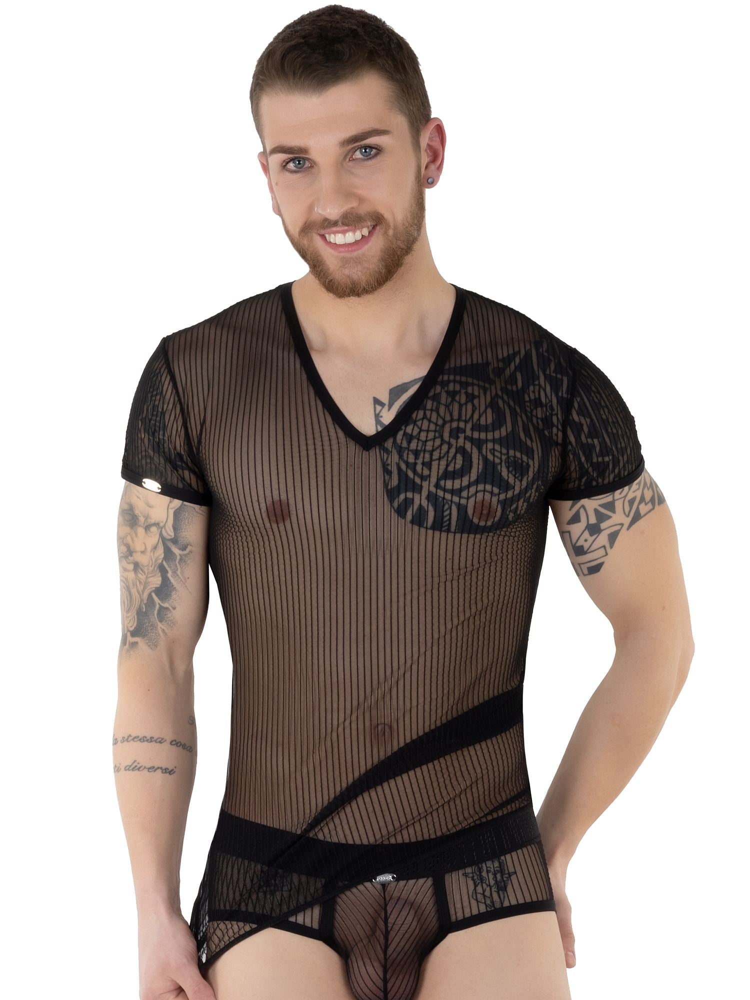 EROS VENEZIANI 7487 - Transparentes T-Shirt - noodosz EROS VENEZIANI 7487 - Transparentes T-Shirt Eros Veneziani Kleidung & Accessoires:Spezielle Anlässe:Erotik:Herrenunterwäsche nudosz.myshopify.com