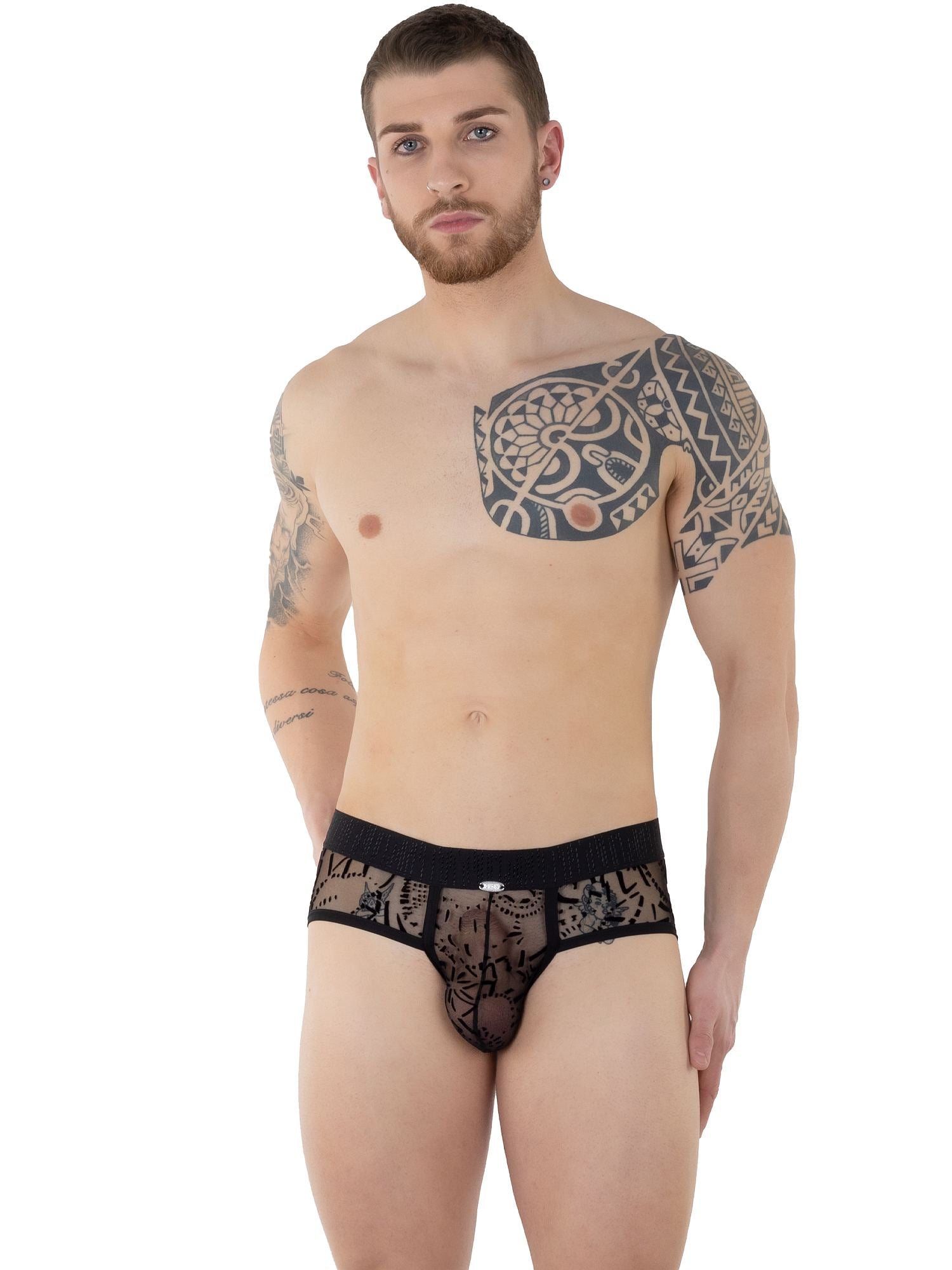 EROS VENEZIANI 7498 Push-Up Tattoo Wear Slip - noodosz