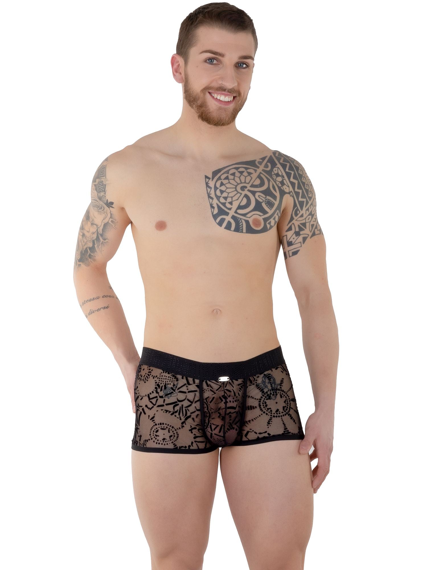 EROS VENEZIANI 7503 Tattoo Wear Boxerjock - noodosz