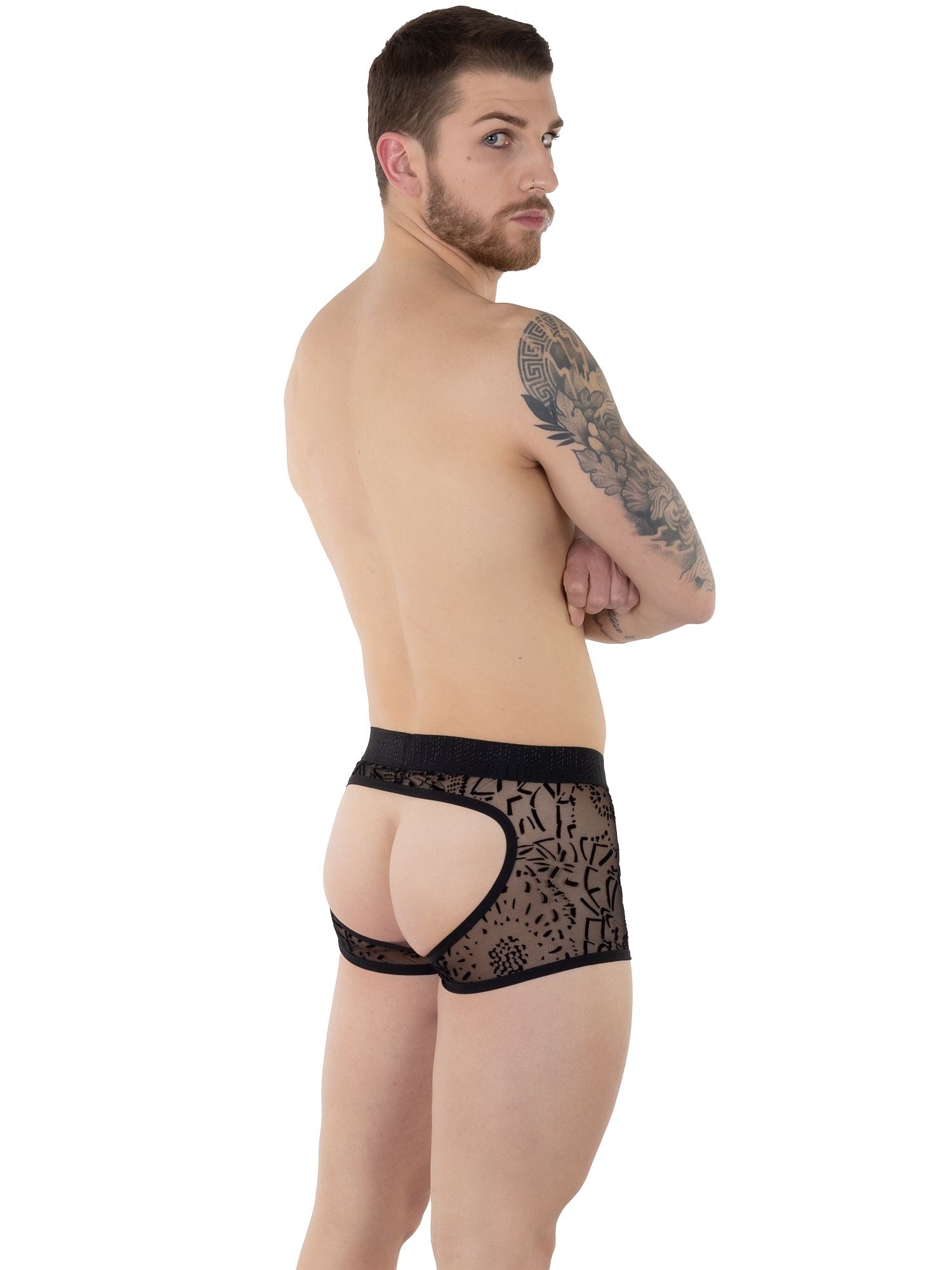 EROS VENEZIANI 7503 Tattoo Wear Boxerjock - noodosz