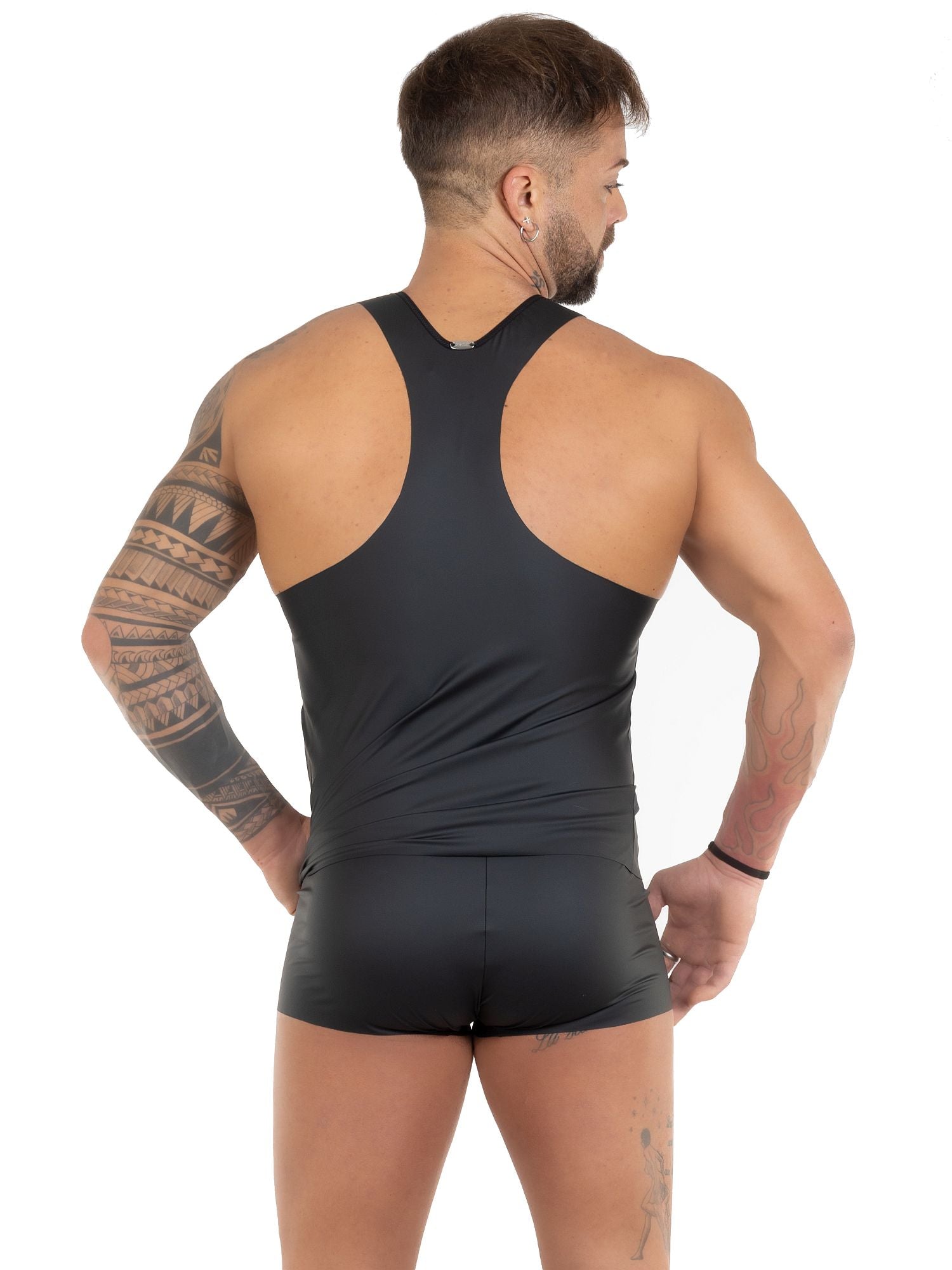 EROS VENEZIANI 7508 WETLOOK TANK - Top, schwarz - noodosz EROS VENEZIANI 7508 WETLOOK TANK -  Top, schwarz Eros Veneziani Kleidung & Accessoires:Erotik:Herrenunterwäsche nudosz.myshopify.com