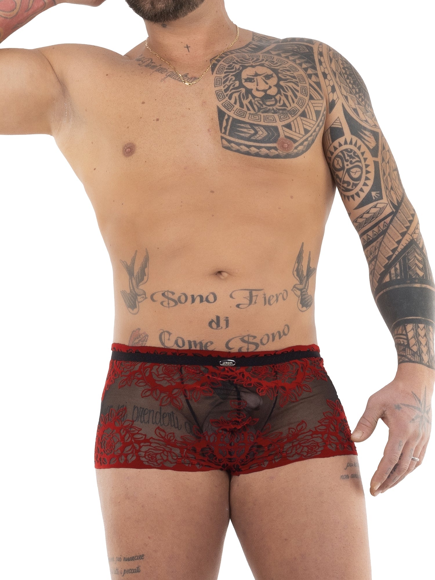 EROS VENEZIANI 7521 PUSH-UP BOXER - Spitzen Boxershorts - noodosz