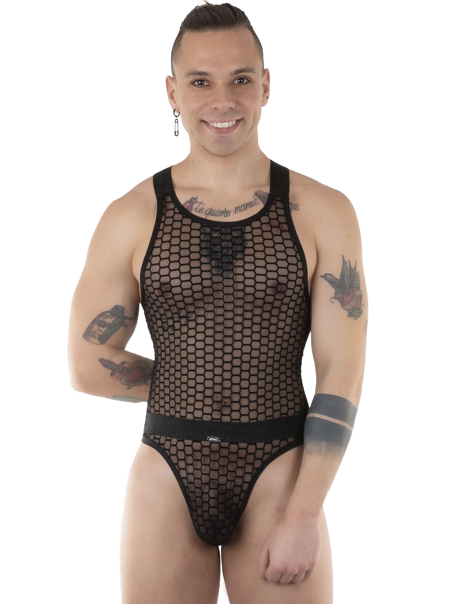 EROS VENEZIANI 7527 String Body - Männer Bodysuit Overall Einteiler Bodyshaper - noodosz