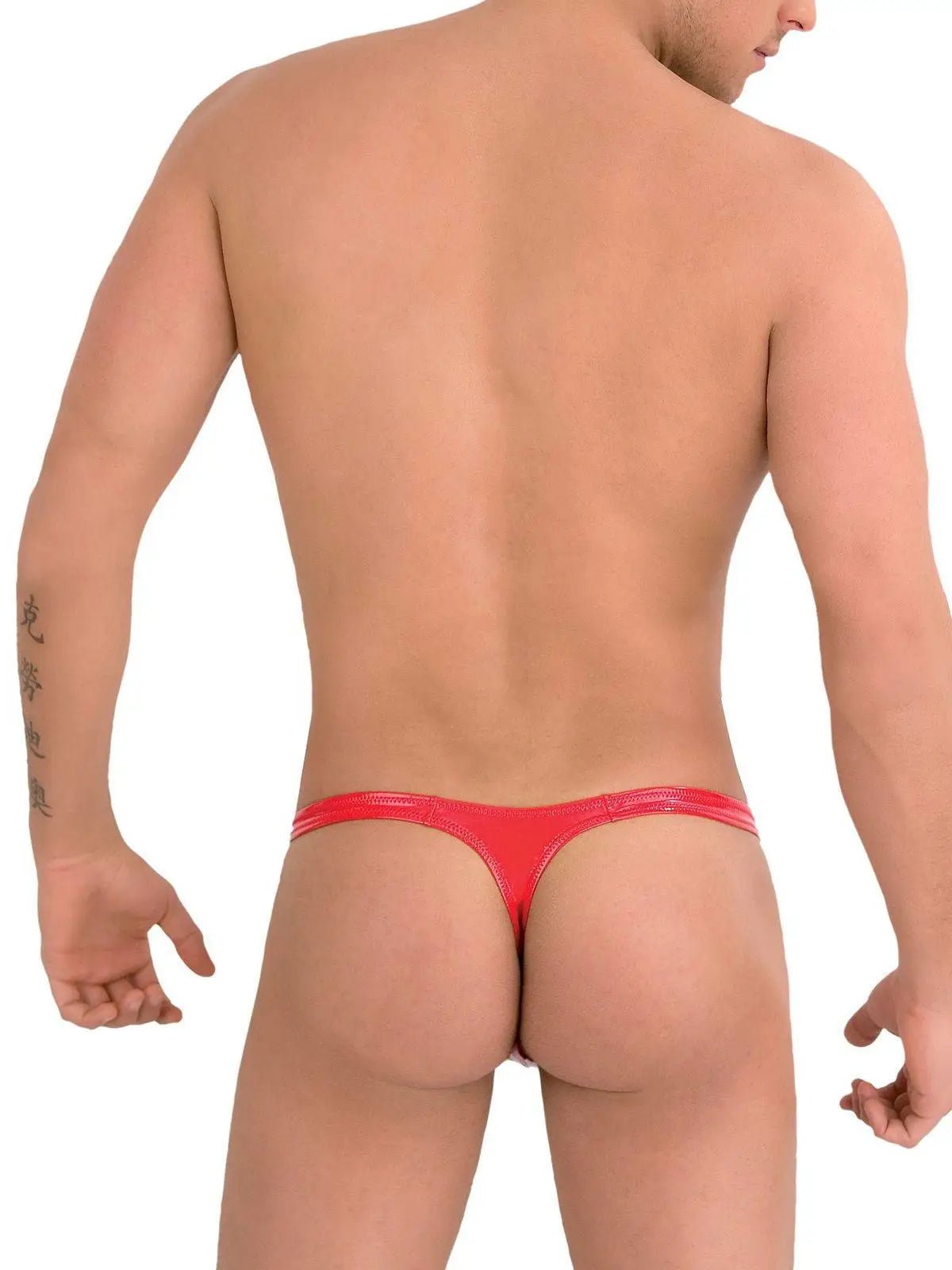 EROS VENEZIANI ♥ FEATURING - Lack Latex Gummi strap Tanga Herren Slip Unterwäs - noodosz