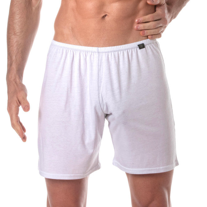 Exhib It Shorts White