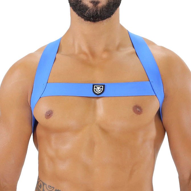 Fetisch Elastischer Harness – Blau - TOF Paris - Shop Deutschland Noodosz