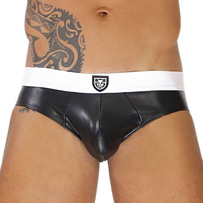 Fetish - Slip Schwarz - Weiß - TOF Paris - Shop Deutschland Noodosz