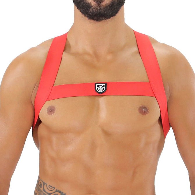 Elastischer Fetisch - Harness – Rot - TOF Paris - Shop Deutschland Noodosz