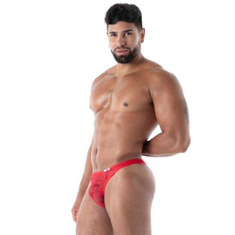 Fluid Lace G Thong Red - noodosz - TOF Paris - 