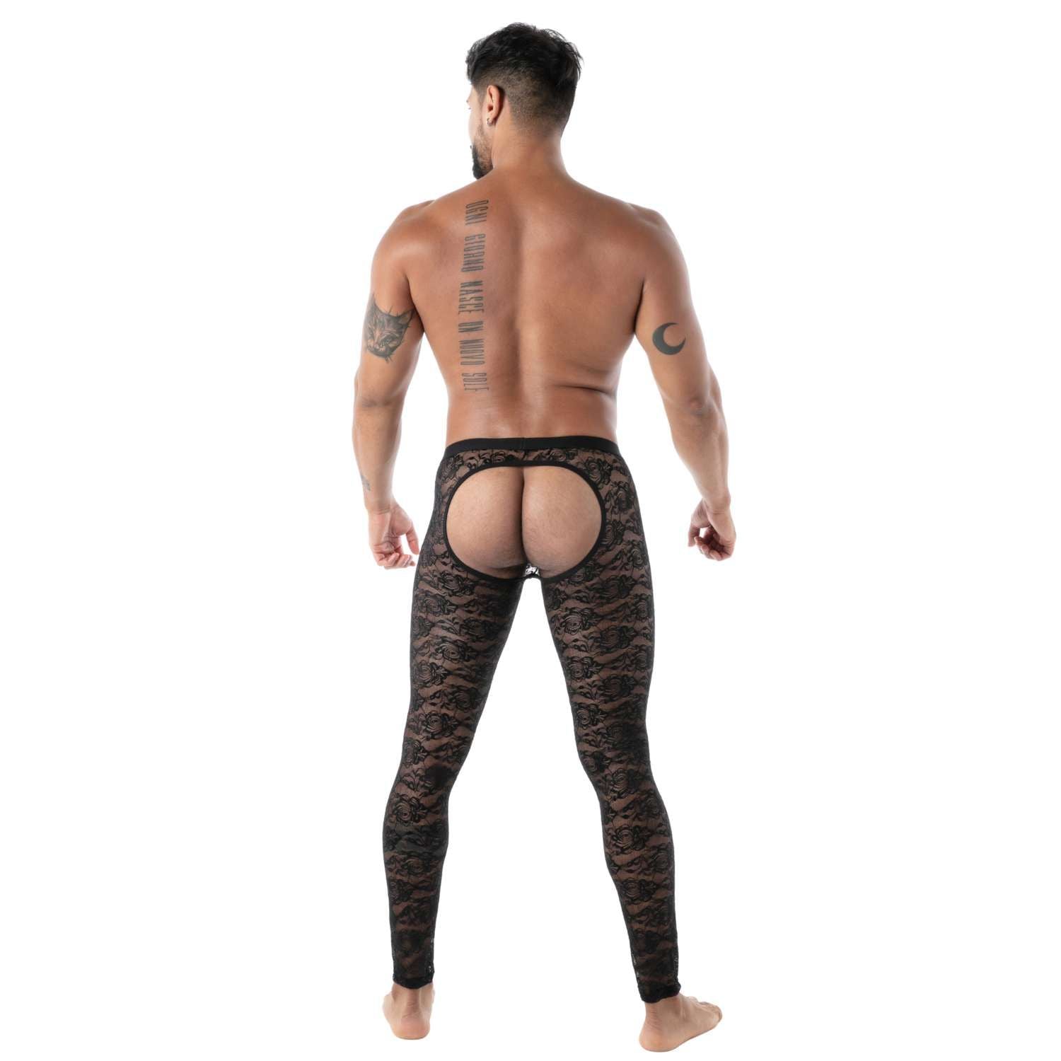 Fluid Lace Open Legging Schwarz