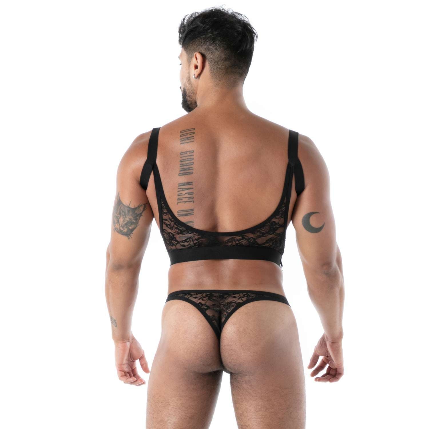 Fluid Lace Strumpfband – Schwarz - TOF Paris - Shop Deutschland Noodosz