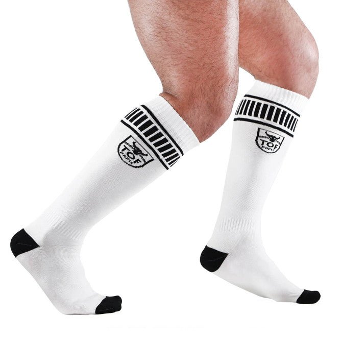 Footish Socks White - Black - noodosz - TOF Paris - 