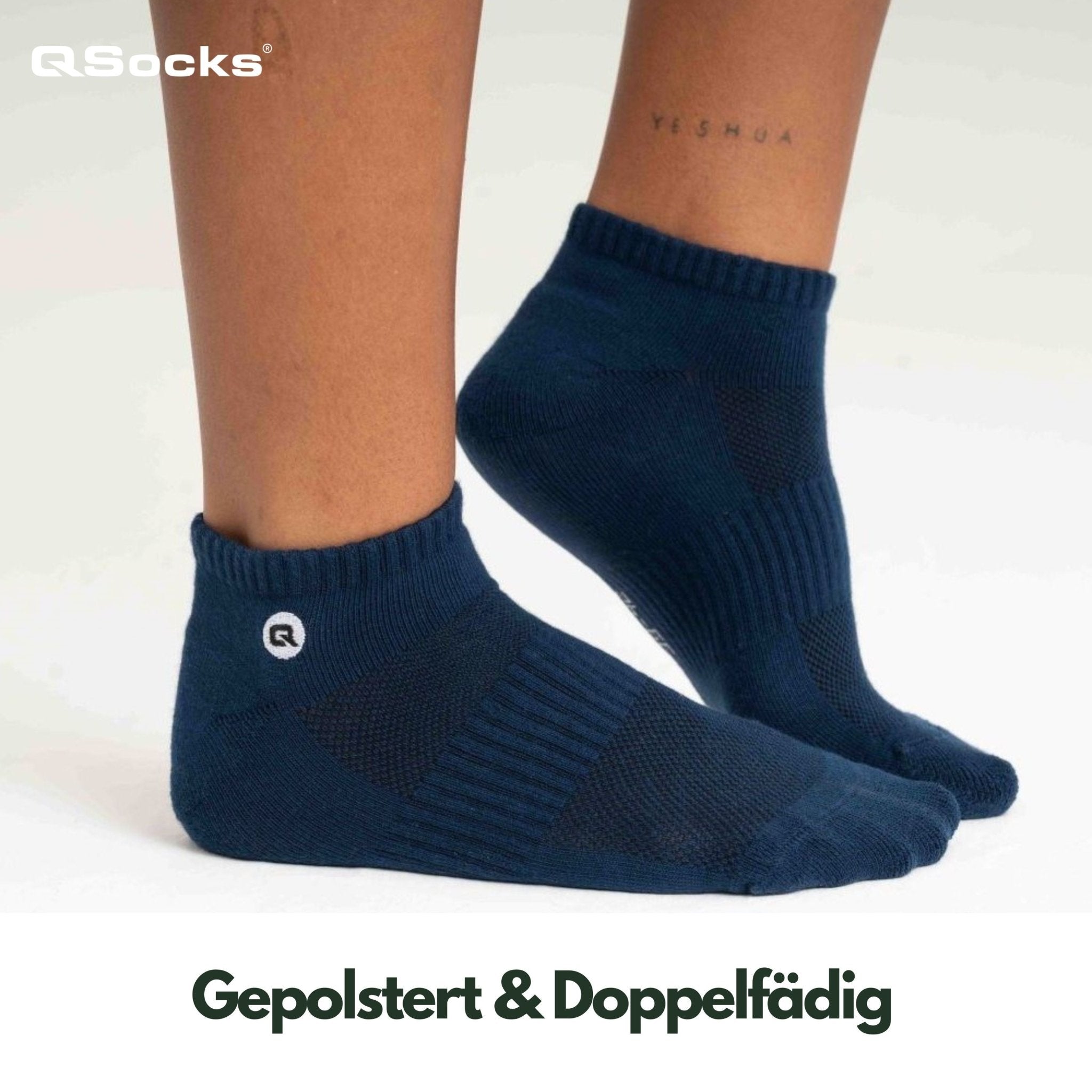 Gepolstert kurze Knöchel Socken für Damen und Herren 6X Paar - QOLONIA - Shop Deutschland Noodosz