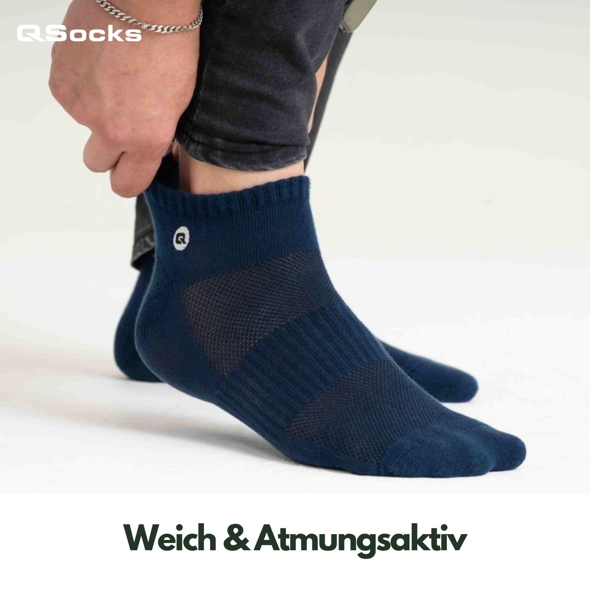 Gepolstert kurze Knöchel Socken für Damen und Herren 6X Paar - QOLONIA - Shop Deutschland Noodosz